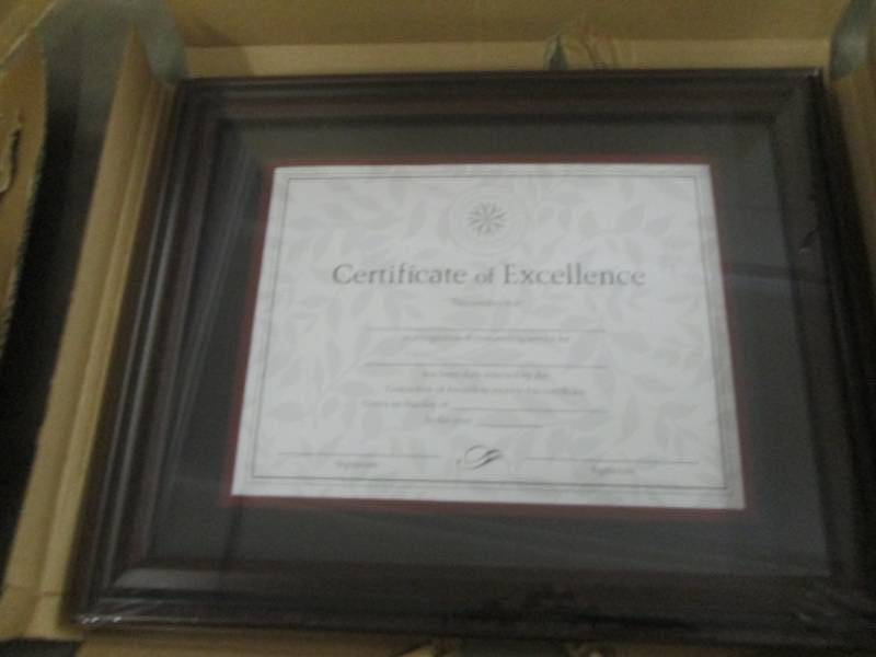 lot 3 image: Lot of 3 Large 11x14 Certificate Fr...