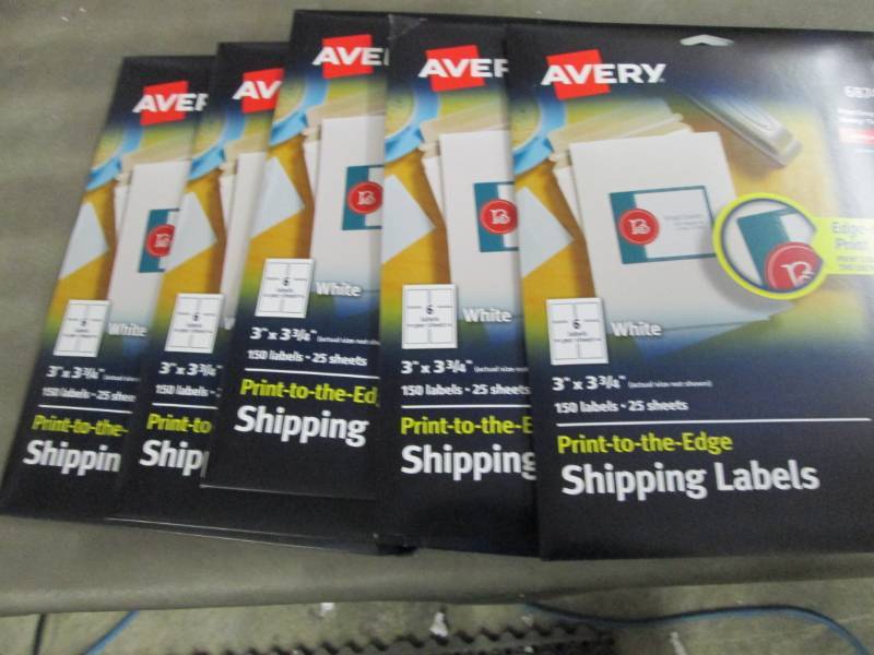 lot 40 image: Lot of 5 Avery White Laser Labels f...
