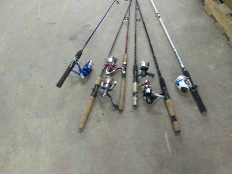 lot 53 image: 6 Rod & Reels...