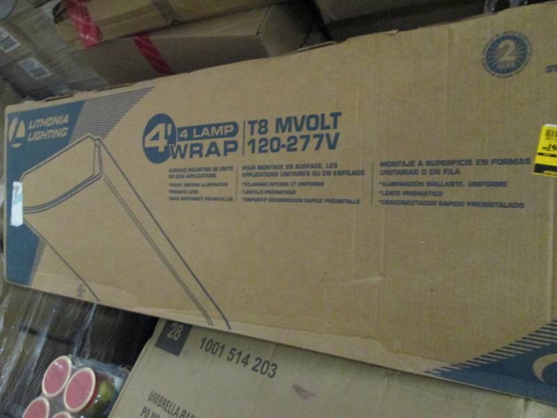 lot 67 image: Lithonia Lighting4 ft. 4-Light Fluo...