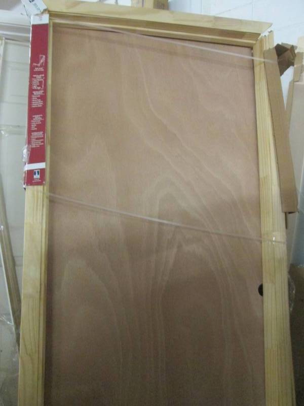 lot 83 image: Jeld- Wen 36 x80 Flush Hardwood Doo...