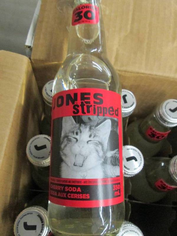 lot 98 image: 2 Cases of 12 Jones Stripped Cherry...
