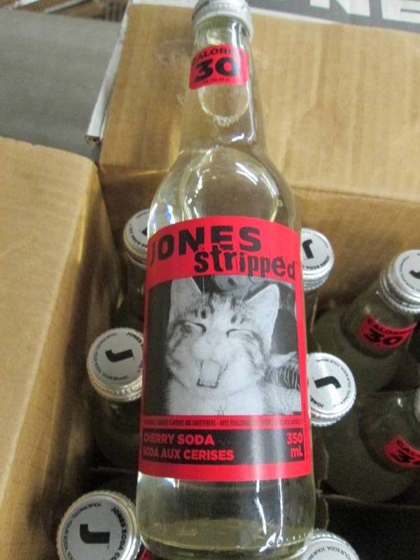 lot 99 image: 2 Cases of 12 Jones Stripped Cherry...