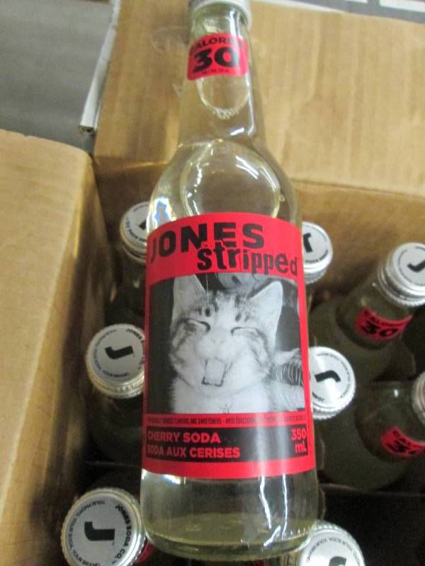lot 102 image: 2 Cases of 12 Jones Stripped Cherry...