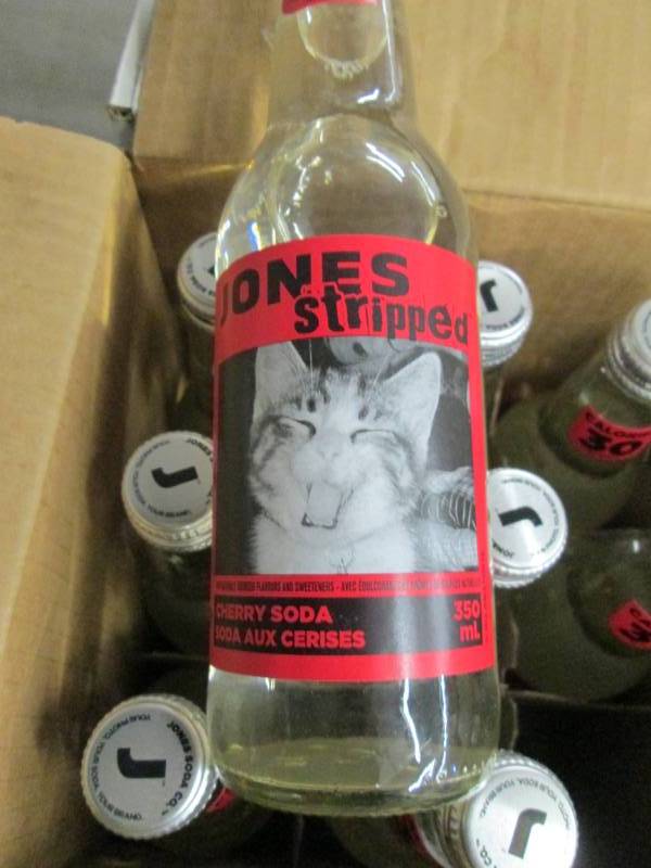 lot 104 image: 2 Cases of 12 Jones Stripped Cherry...