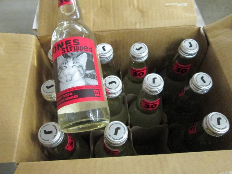 lot 107 image: 2 Cases of 12 Jones Stripped Cherry...
