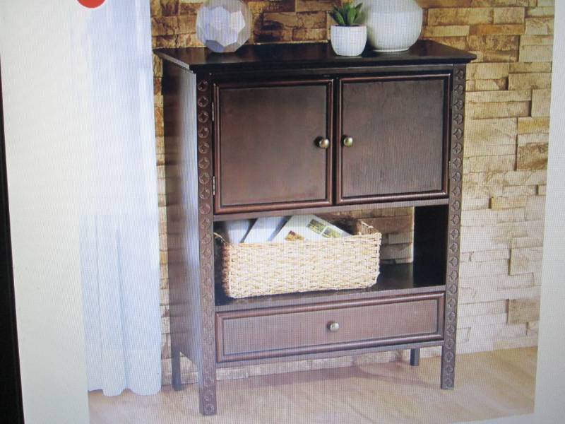 lot 139 image: Carved Spur Cabinet open box Retail...