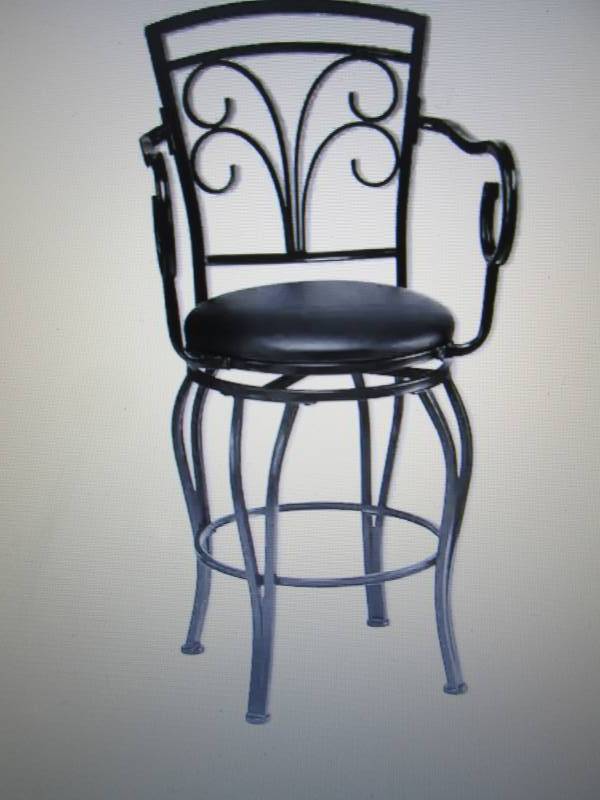 lot 147 image: Scroll Arm Stool open box Retail $7...