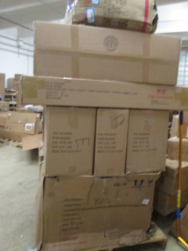 lot 159 image: Pallet of Furniture Damaged or Mis...