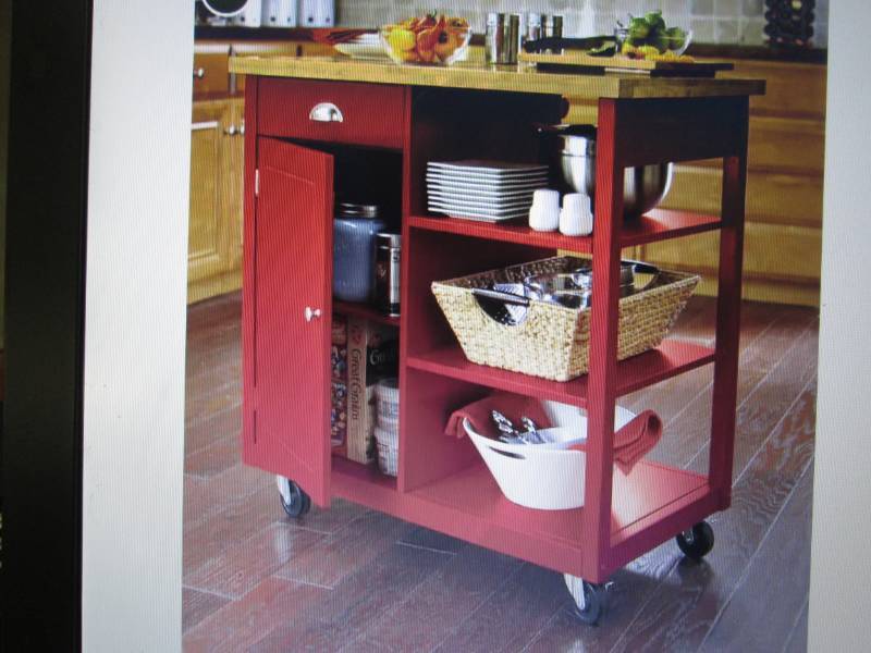 lot 179 image: Kitchen Cart open box Retail $249.9...
