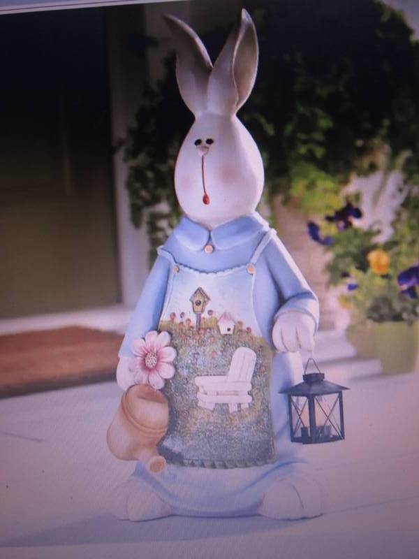 lot 183 image: Bunny with Watering Can open box Re...