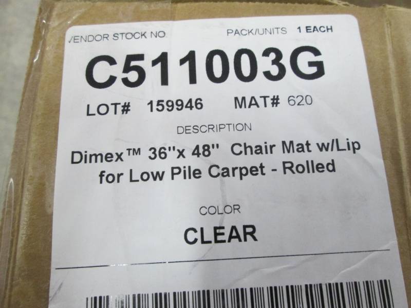 lot 223 image: Dimex 36 in. x 48 in. Clear Office ...