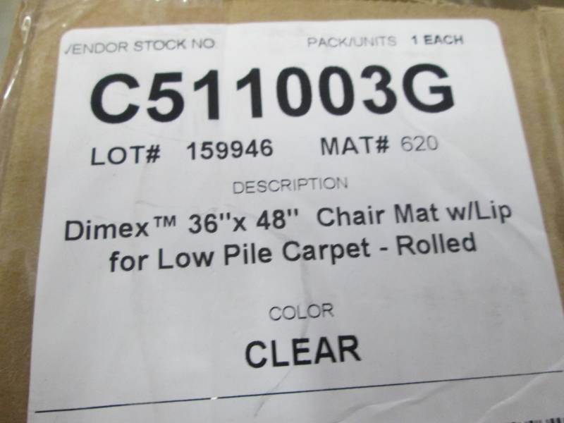 lot 228 image: Dimex 36 in. x 48 in. Clear Office ...