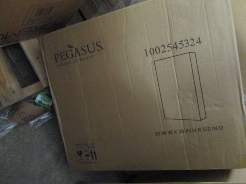 lot 231 image: Pegasus 20 in. x 26 in. Framed Rece...
