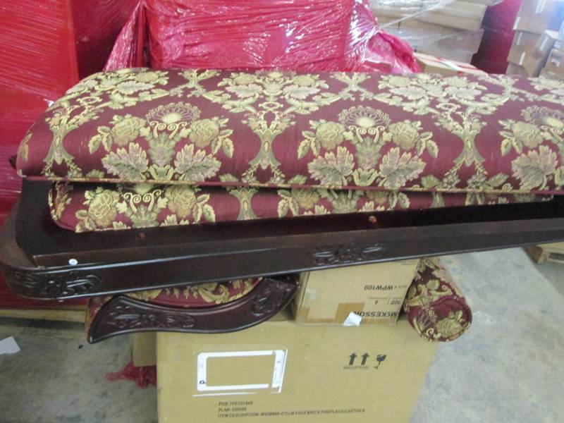 lot 240 image: Floral Chaise Lounger, open pkg Ass...