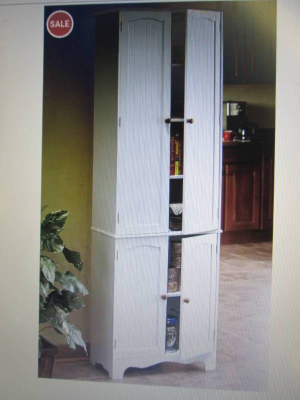 lot 242 image: Tall Storage Pantry open box Retail...