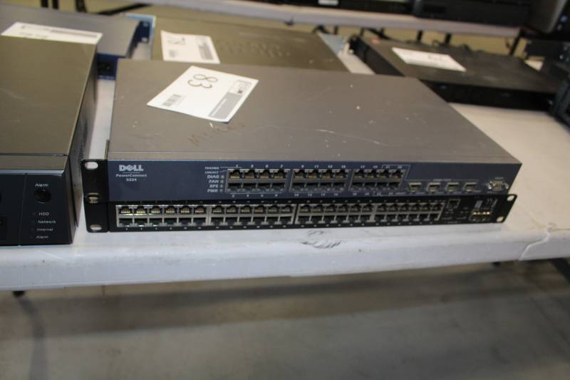 lot 83 image: Dell Rack-Mount PowerConnect 5324, PowerConnect 5548 Network Switches