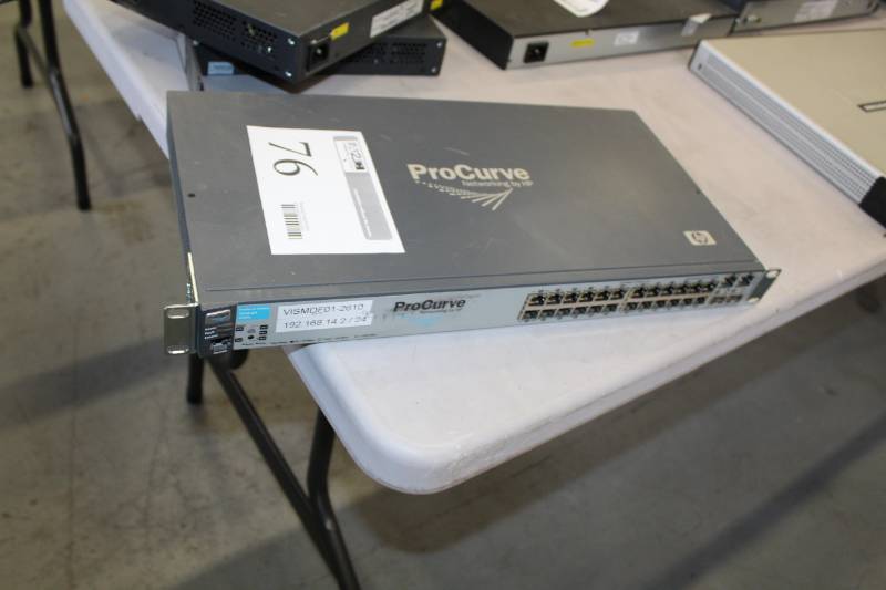 lot 76 image: HP Rack-Mount ProCurve Network Switch