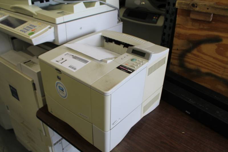 lot 21 image: HP LaserJet 4100N Printer