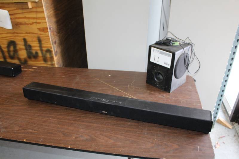 lot 11 image: RCA Home Theater Sound Bar with Cyber Acoustics CA-3602 Speaker