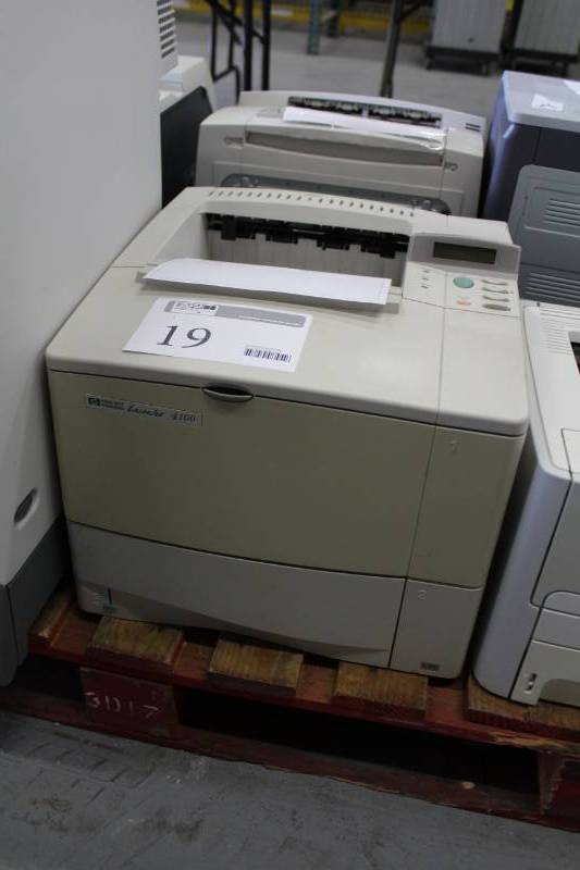 lot 19 image: HP LaserJet 4100 Printer