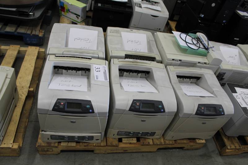 lot 33 image: HP,Savin Printers - LaserJet 4300, LaserJet 4300n, 2513f
