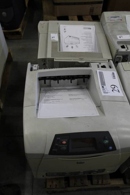 lot 29 image: HP Printers - LaserJet 4300n, LaserJet 2100TN