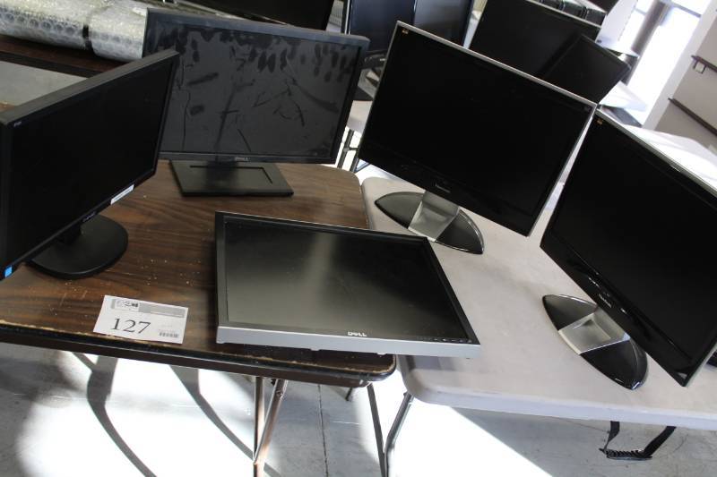 lot 127 image: I-Inc,Dell,ViewSonic Computer Monitors
