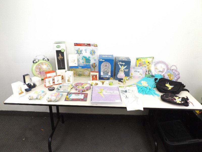 lot 15 image: Large Lot of NEW, etc. Tinker Bell Collectibles