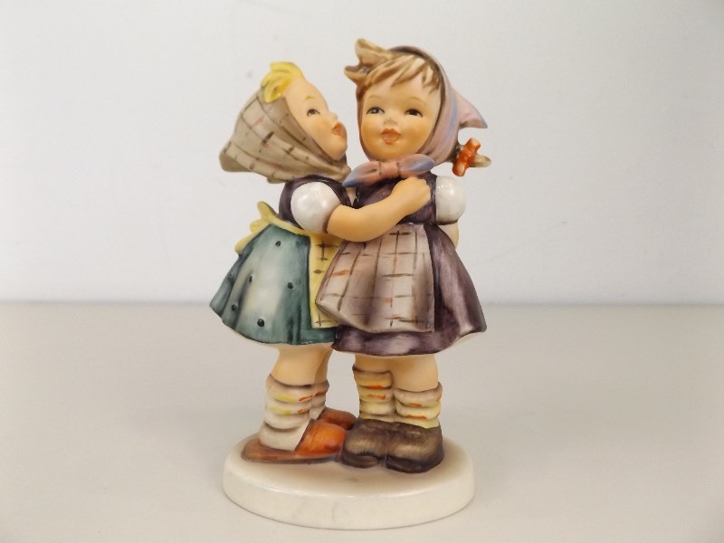 lot 73 image: Vintage M.J. Hummel Goebel Telling Her Secret #1960