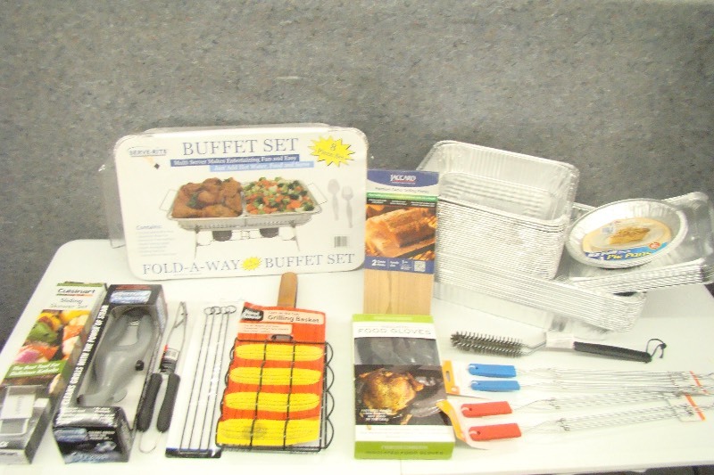 lot 182 image: Lot of New Grilling and BBQ Cooking Supplies
