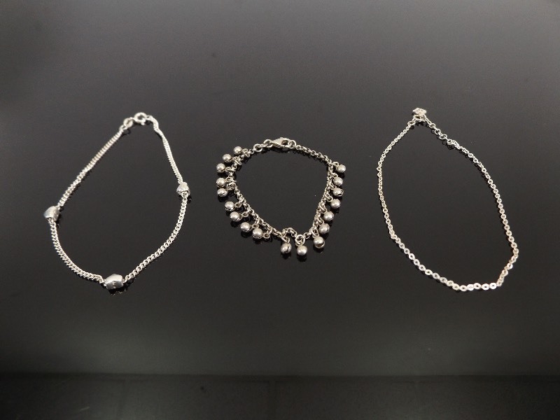 lot 45 image: 3 - .925 Sterling Silver Bracelets