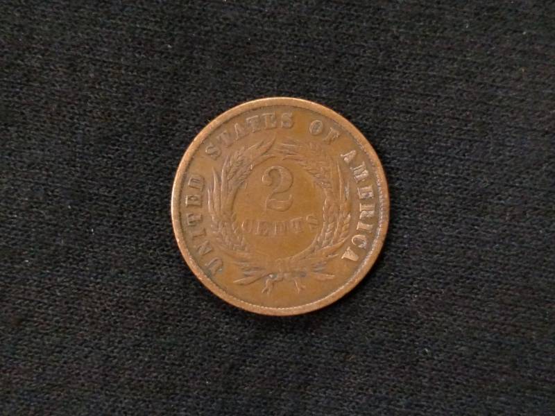 1865 Shield 2 Cents Piece...