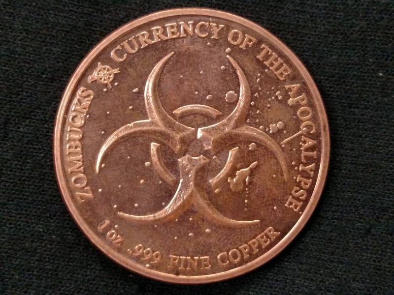 Walker Zombucks One Ounce .999 Copp...