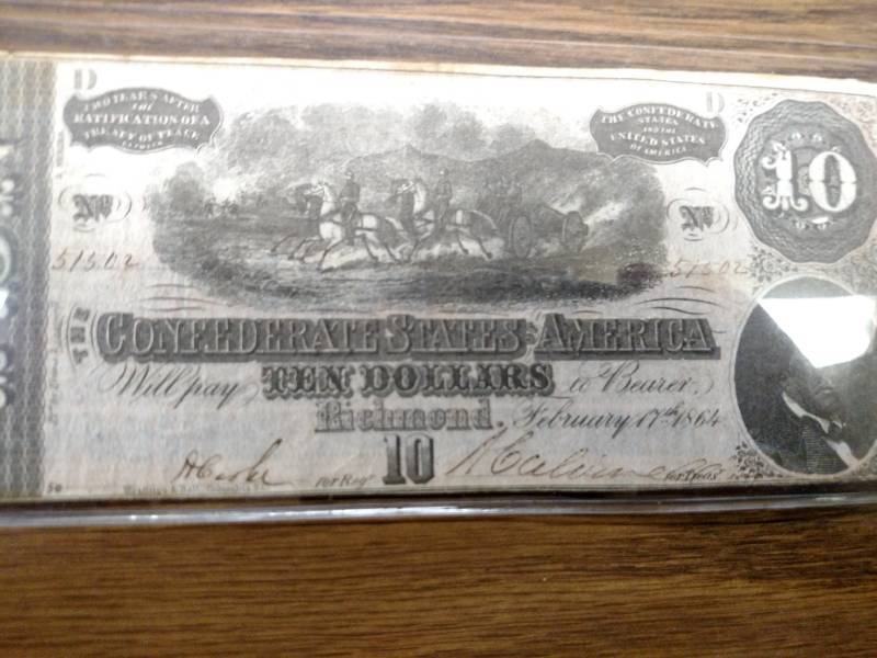 1864 Large Size Ten Dollars The Con...