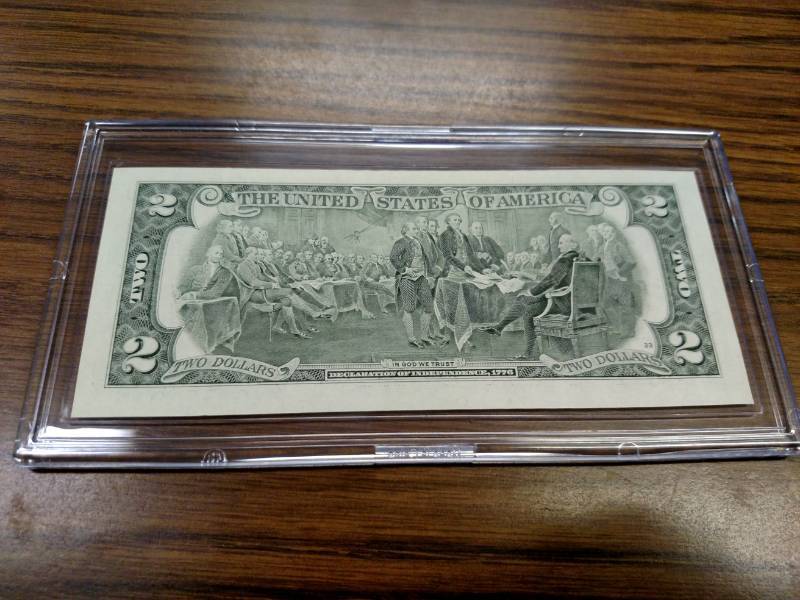 2003 A Two Dollars Colorized Note...