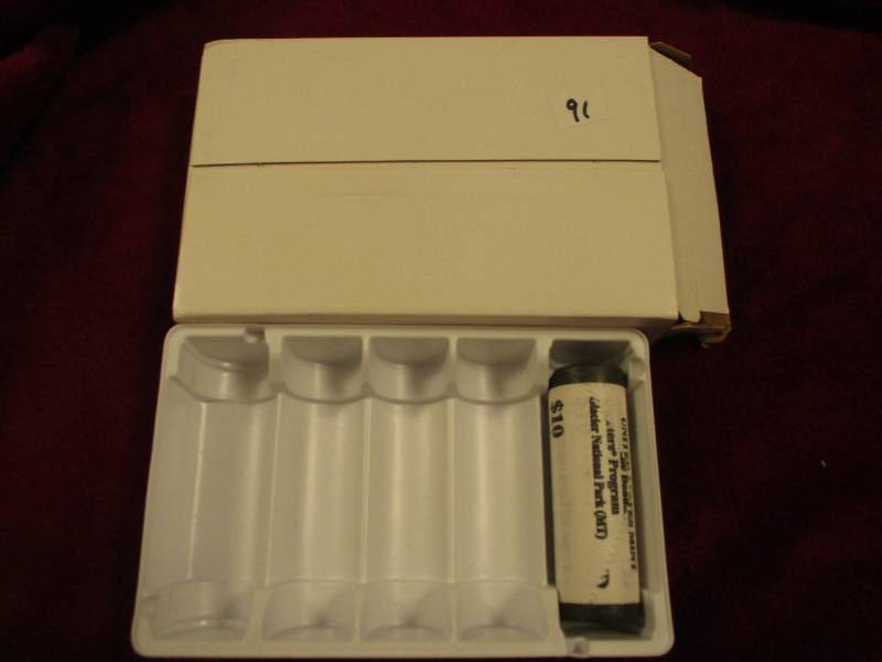 lot 91 image: 2011 D $10 Roll of Glacier Park Quarters