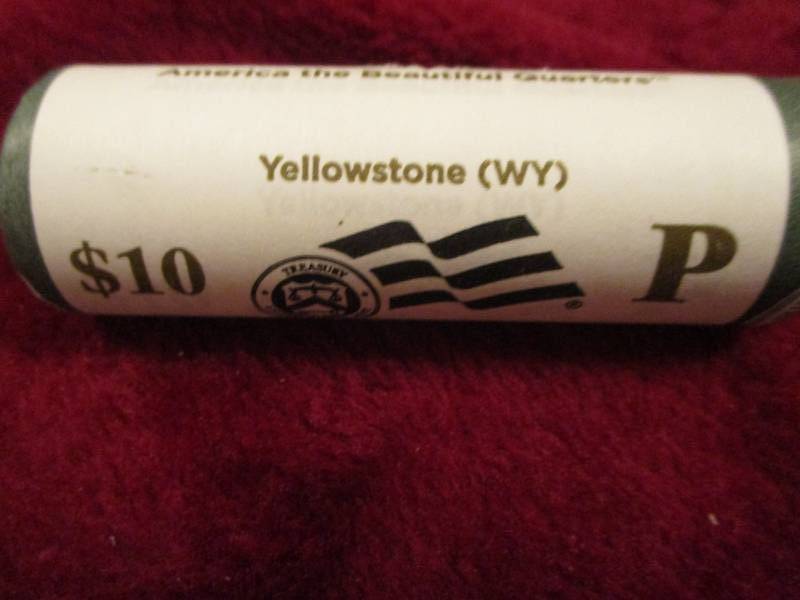 lot 100 image: 2010 P $10 Roll of Yellow Stone Quarters