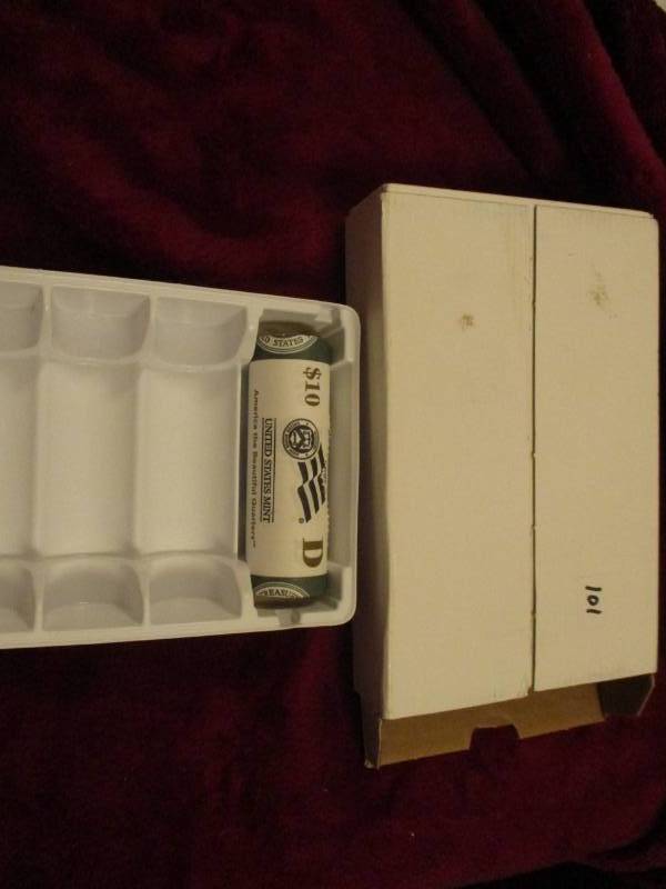 lot 101 image: 2010 D $10 Roll of Hot Springs Quarters