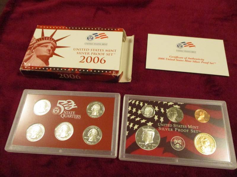 lot 116 image: 2006 US Mint Silver Proof Set 90% Silver