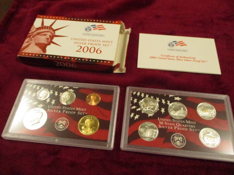 lot 117 image: 2006 US Mint Silver Proof Set 90% Silver