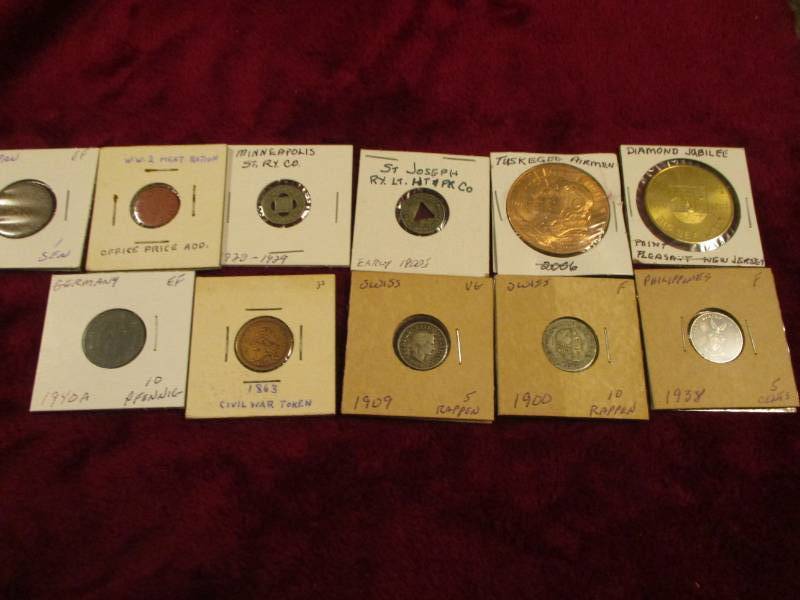 lot 150 image: Tokens and Foreign Coins