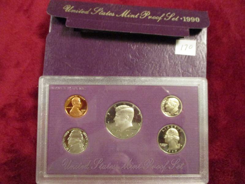 lot 170 image: 1990 US Proof Set