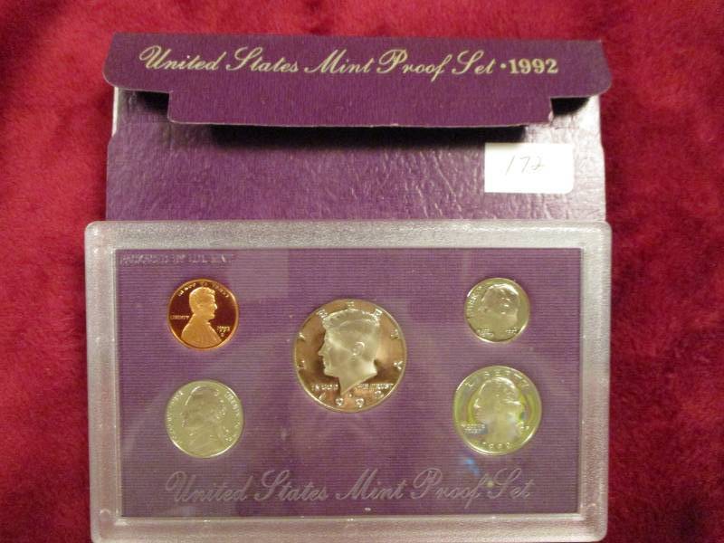 lot 172 image: 1992 US Proof Set