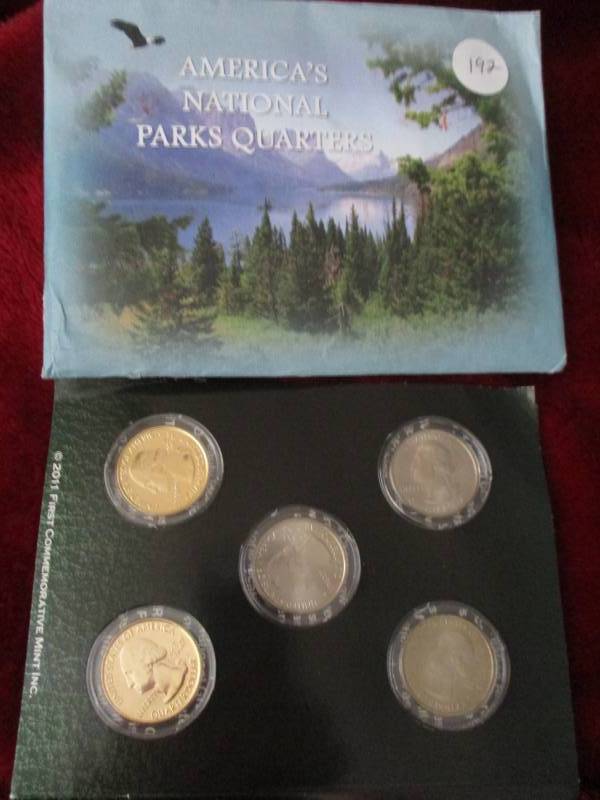 lot 192 image: 2011 Americas National Parks Quarter Set