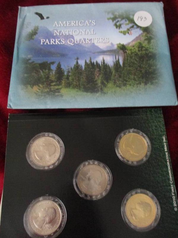lot 193 image: 2010 Americas National Parks Quarter Set