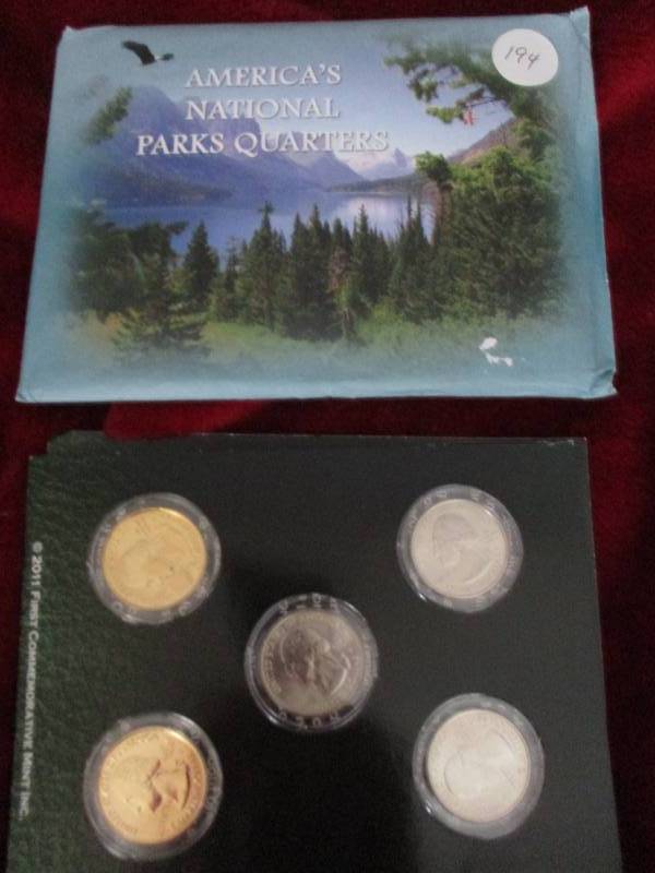 lot 194 image: 2011 Americas National Parks Quarter Set