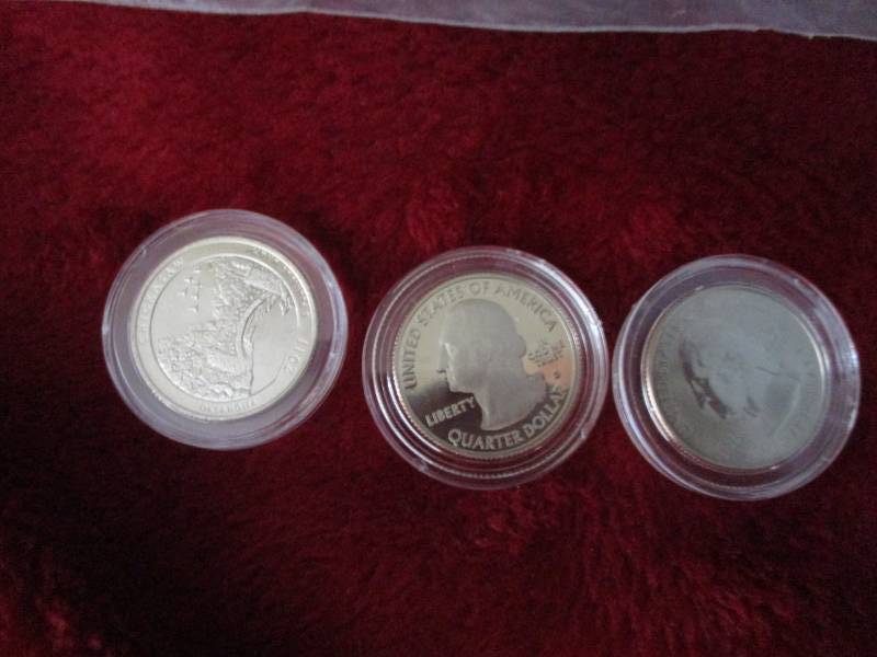 lot 203 image: 2011 Chickasaw National Park Quarter Set D&P and SProof