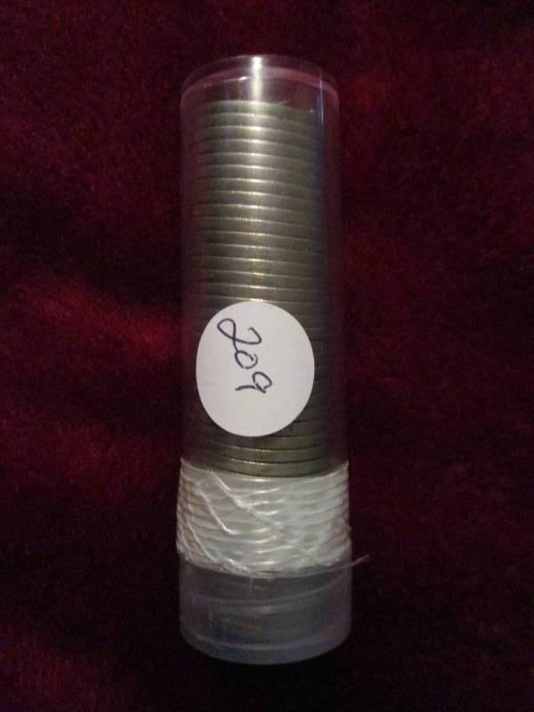 lot 209 image: 1 Roll of Buffalo Nickels-Dates readable