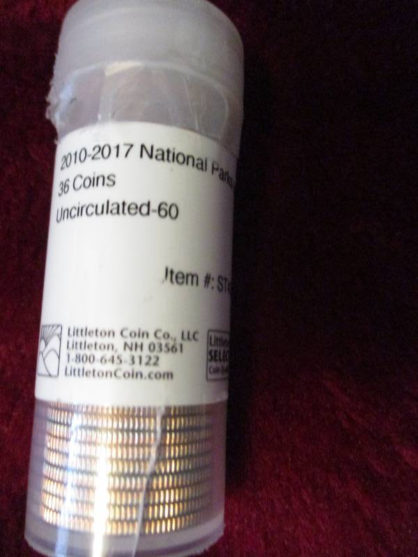 lot 223 image: 2010-2017 National Park Quarter Set 36 Coins